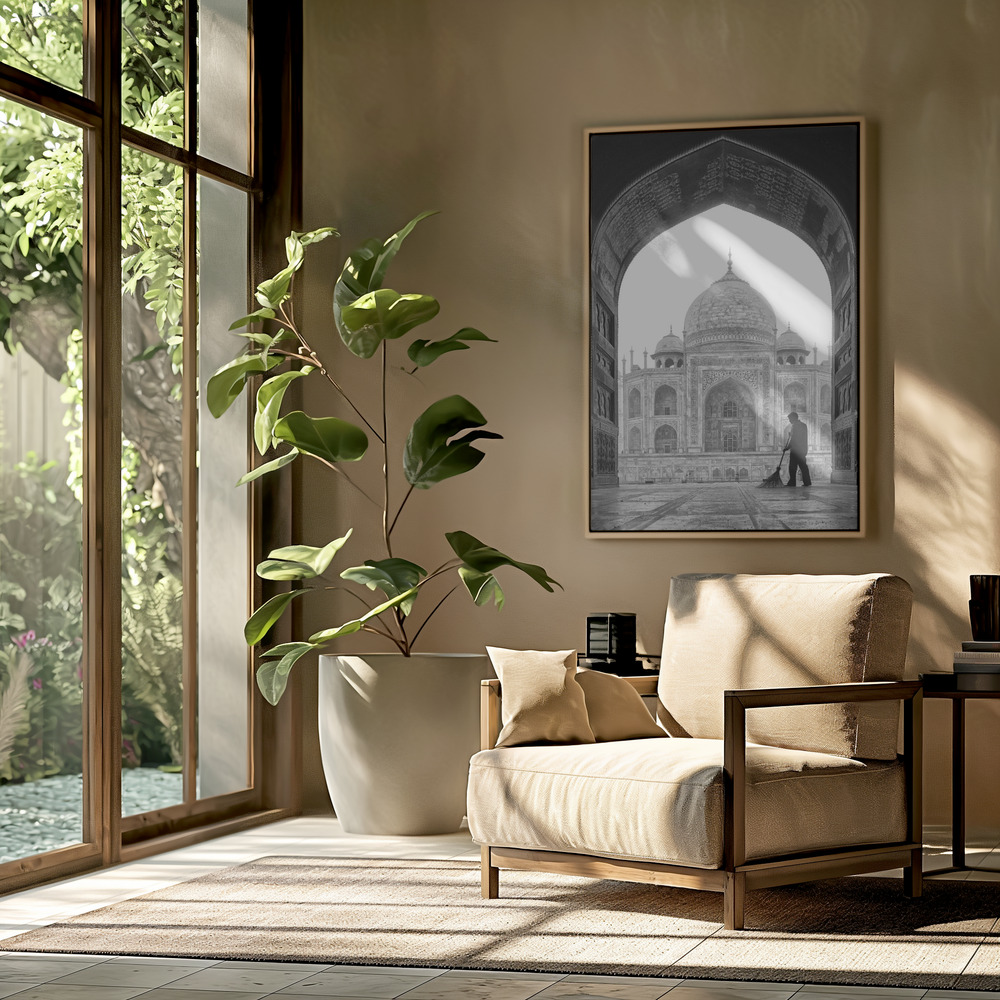 Canvas print - Early in the morning in the livingroom
