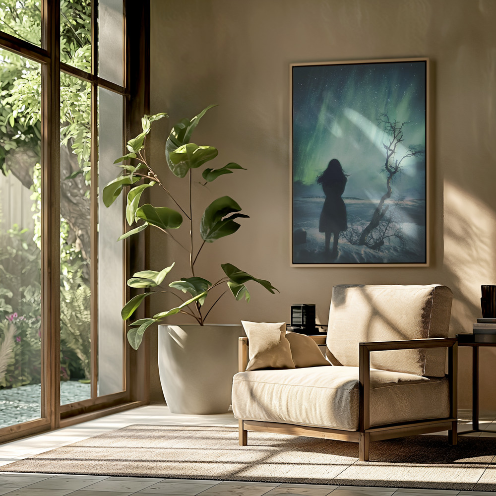 Toile - Arriving somewhere but not here dans le salon