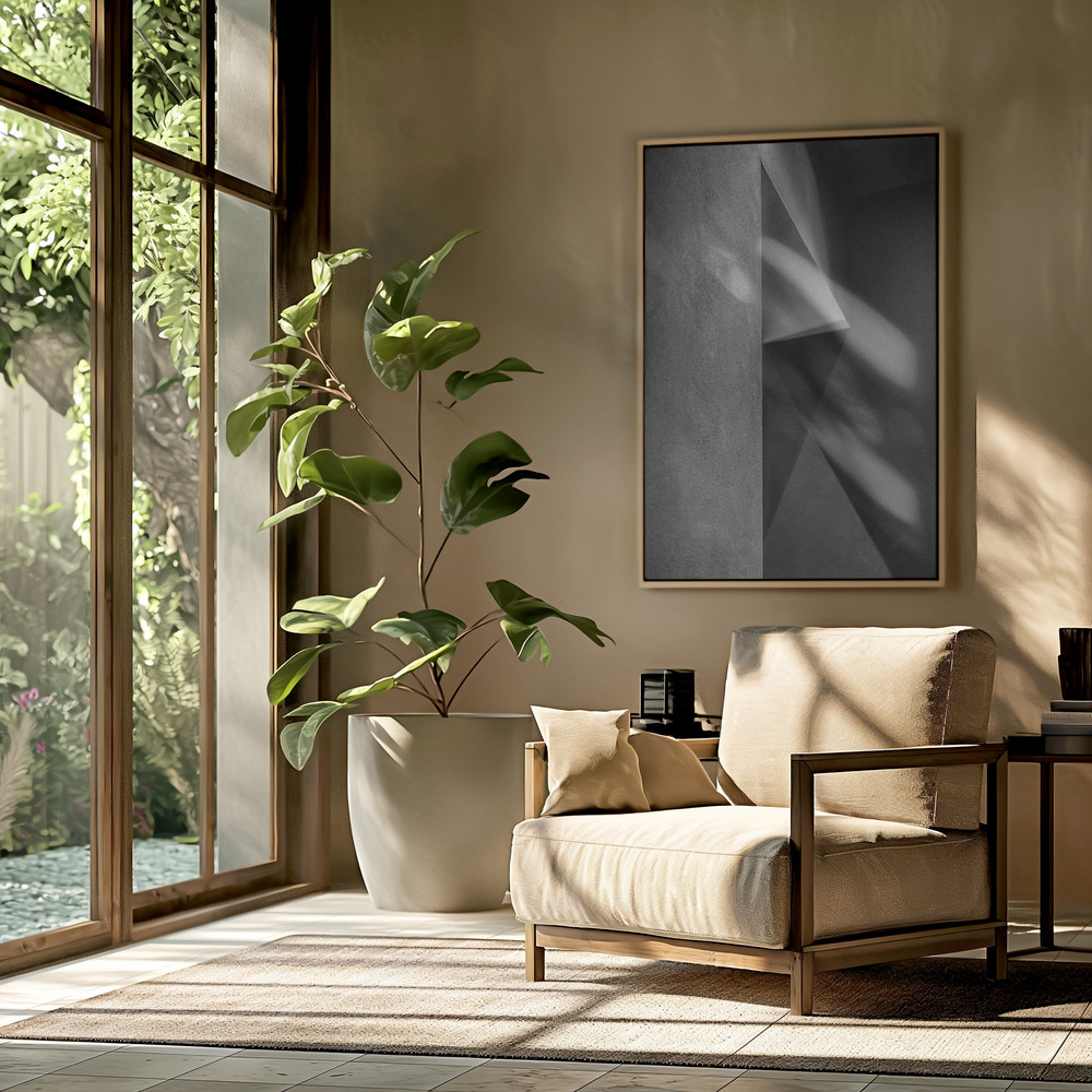 Toile - Grey shadows dans le salon
