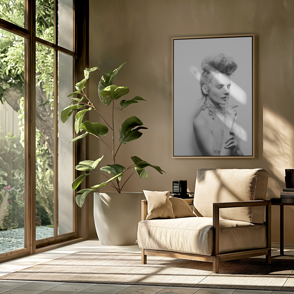 Canvas print - Schh in the livingroom