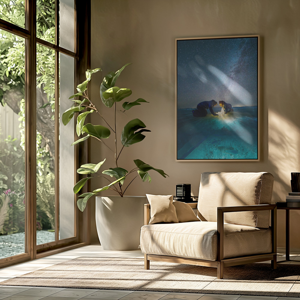 Toile - The fish dans le salon