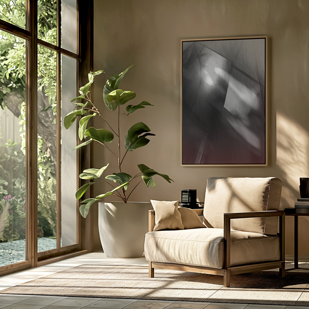 Toile - Acciaio colorato dans le salon