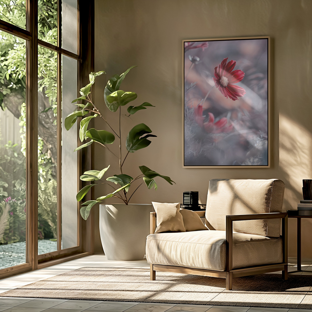 Canvas schilderi - Carmen II in de woonkamer