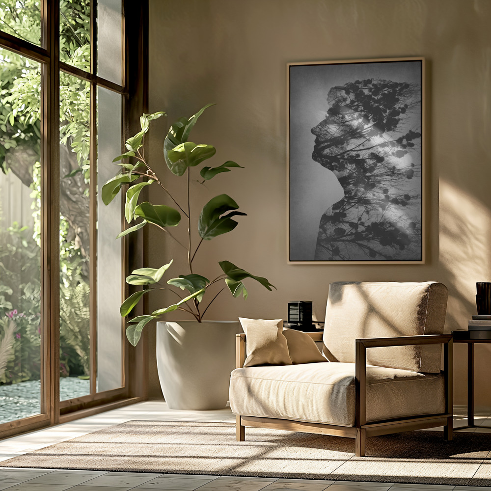 Canvas taulu - Essence of life olohuoneessa