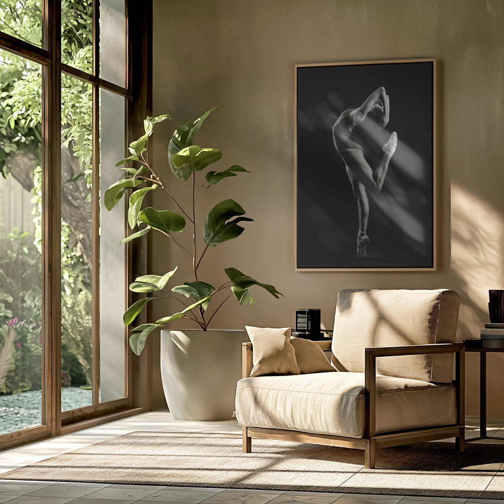 Canvas print - Оля in the livingroom
