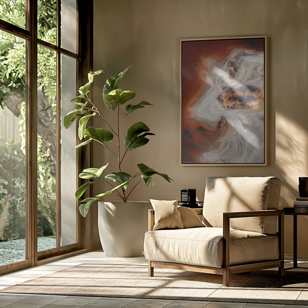 Toile - Some Earth 2. dans le salon