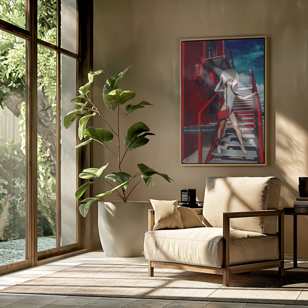 Toile - Red'n'White dans le salon
