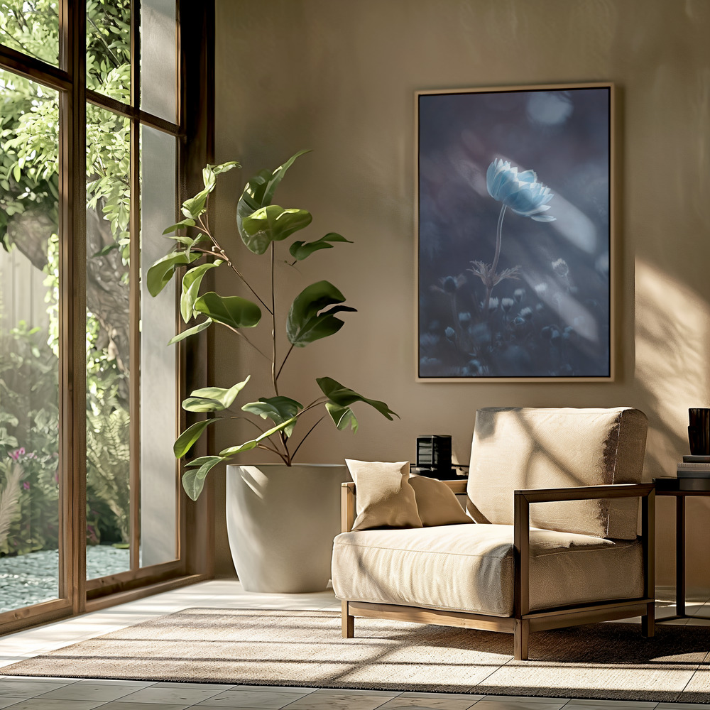 Toile - A short story of flower dans le salon