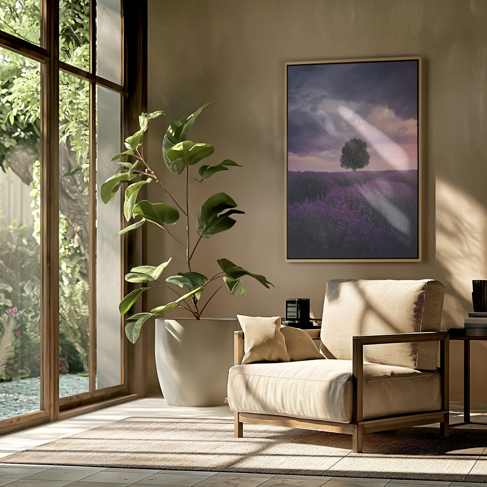 Canvas print - Lavender Fields, Isparta in the livingroom