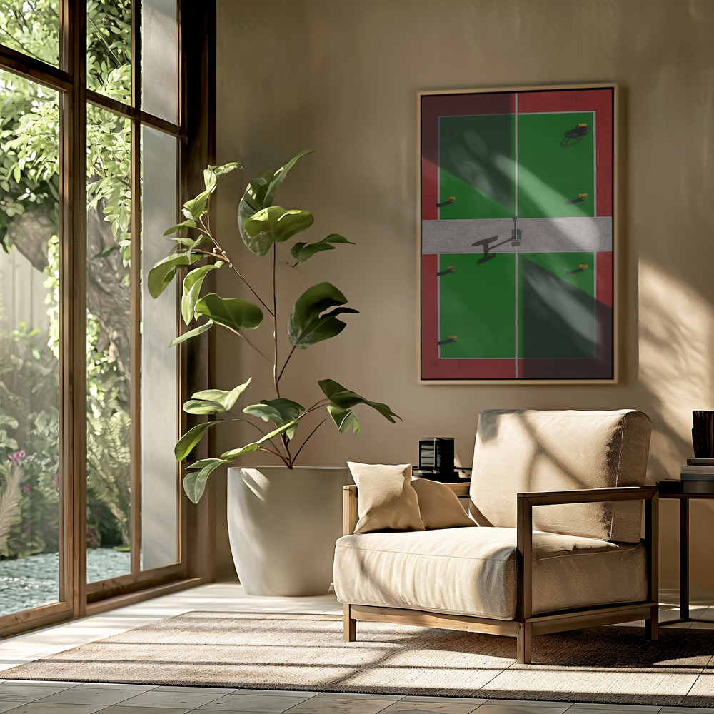 Canvas print - Sports field in the livingroom