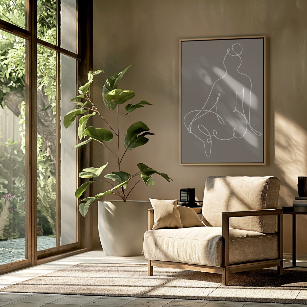 Toile - Sitting Down 02 dans le salon