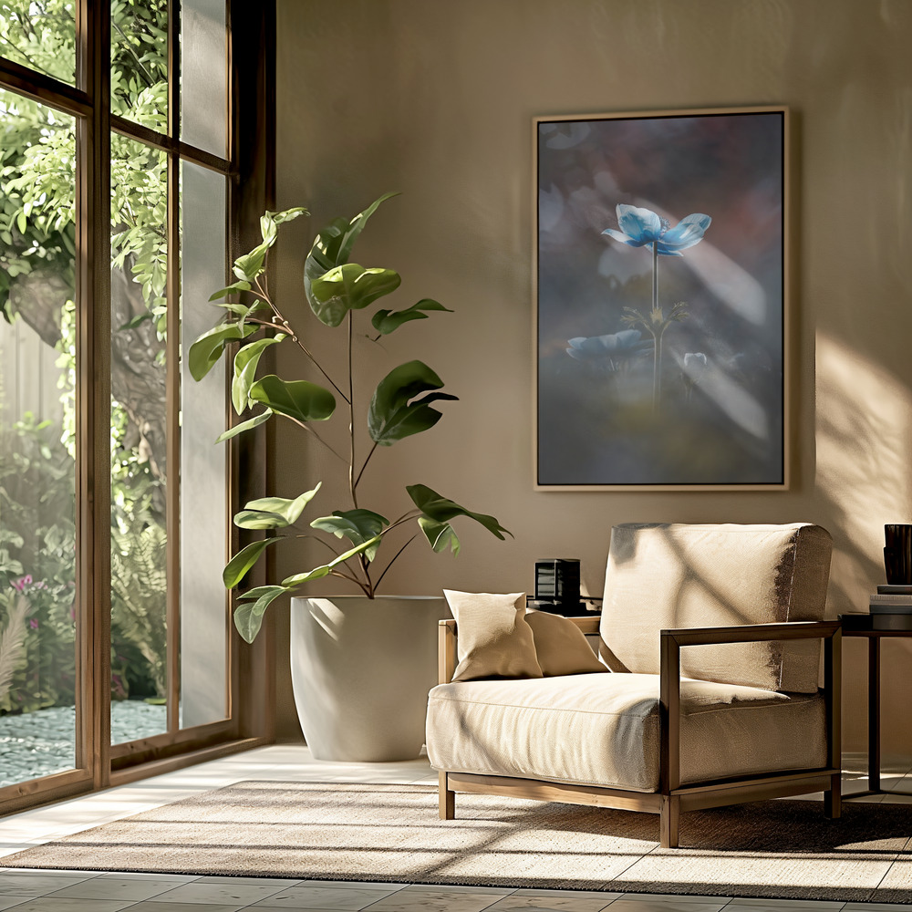 Canvas schilderi - Blossom like a flower in de woonkamer