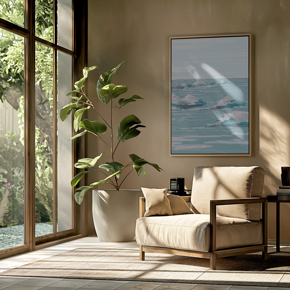 Canvas print - Seascape in the livingroom