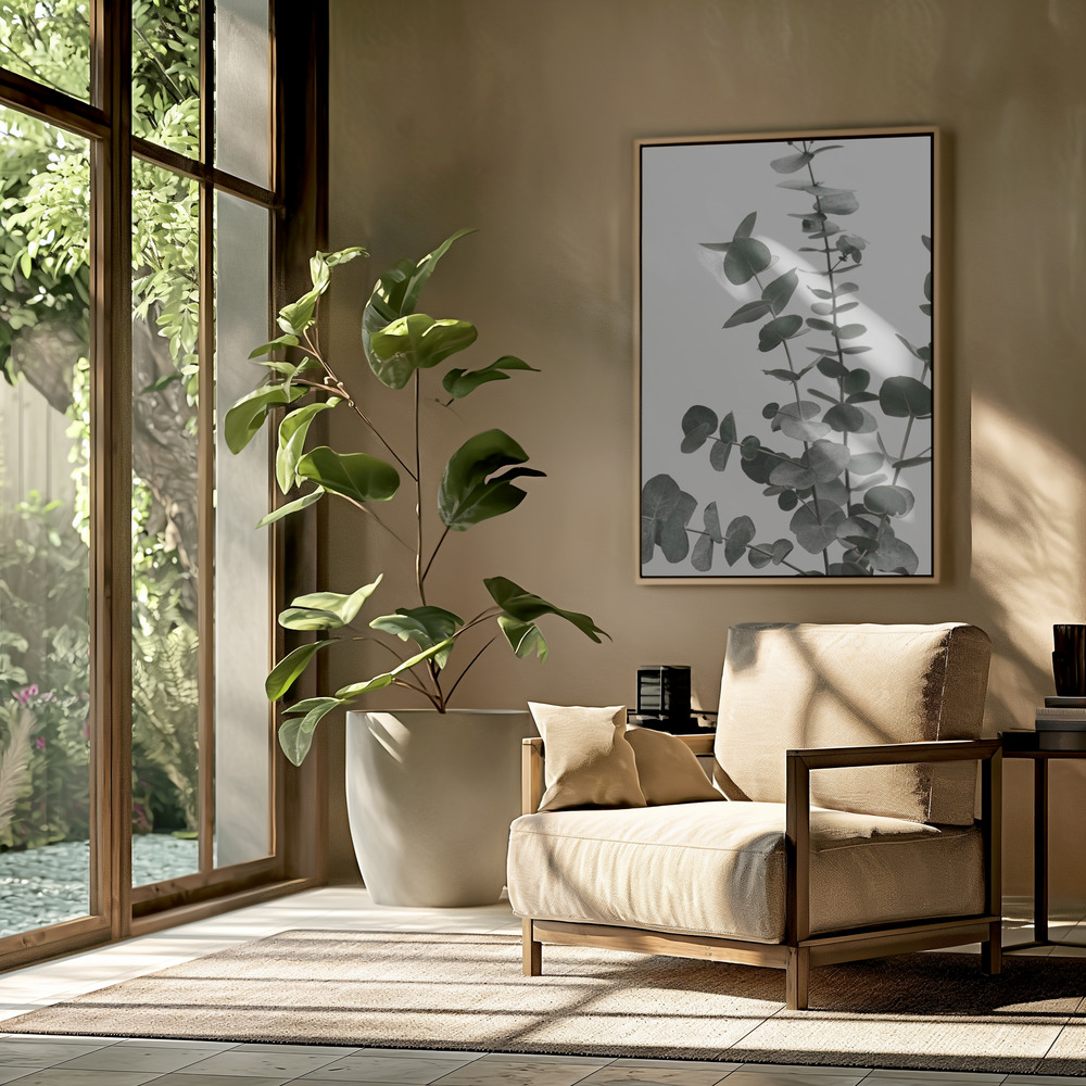 Toile - Eucalyptus Natural 07 dans le salon