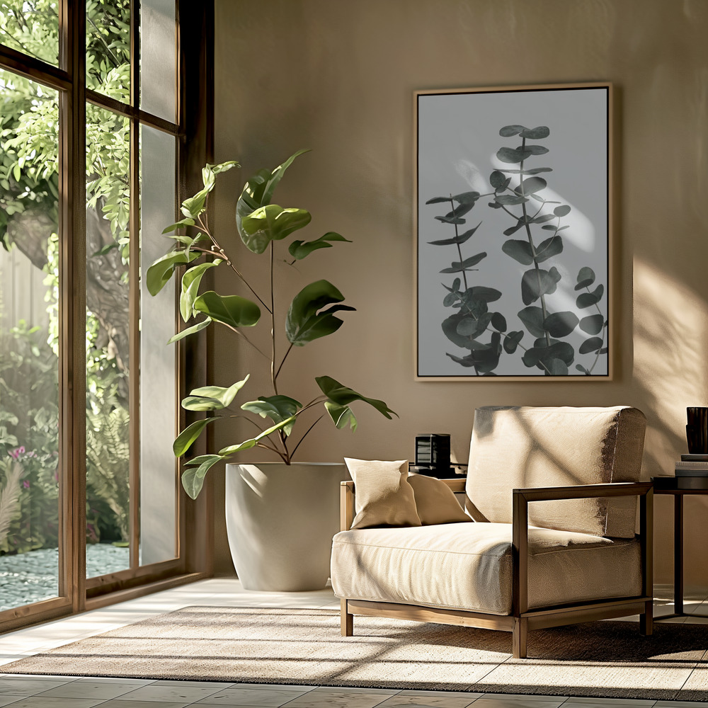 Canvas print - Eucalyptus Natural 11 in the livingroom