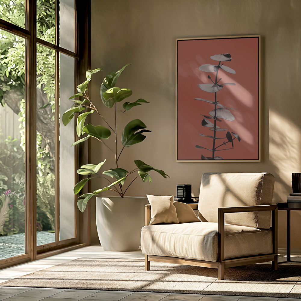 Obraz na płótnie - Eucalyptus Rust 02 w salonie