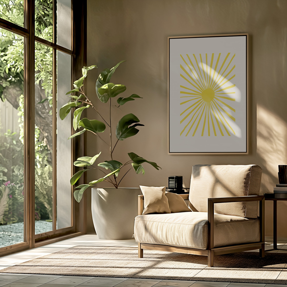 Canvas taulu - The Sun olohuoneessa