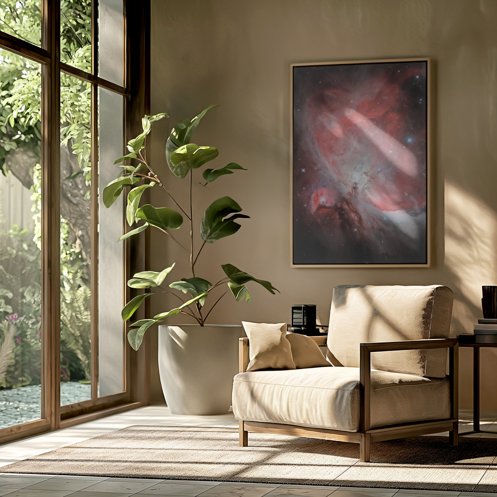 Canvas schilderi - The Heart of The Great Orion Nebula (M42) in de woonkamer