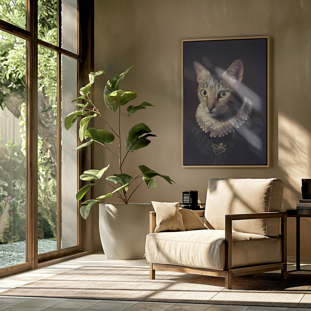 Canvas schilderi - Sir Kiko in the livingroom