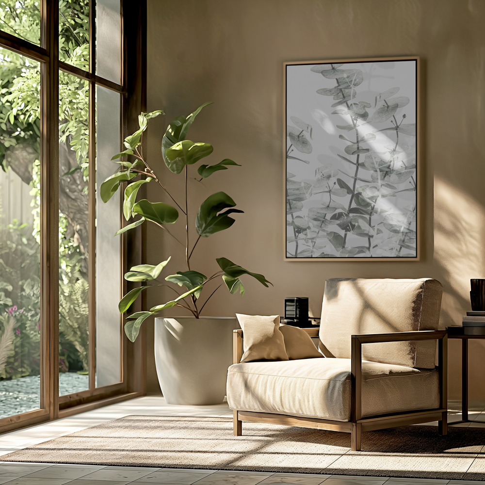 Canvas print - Eucalyptus 1 in the livingroom