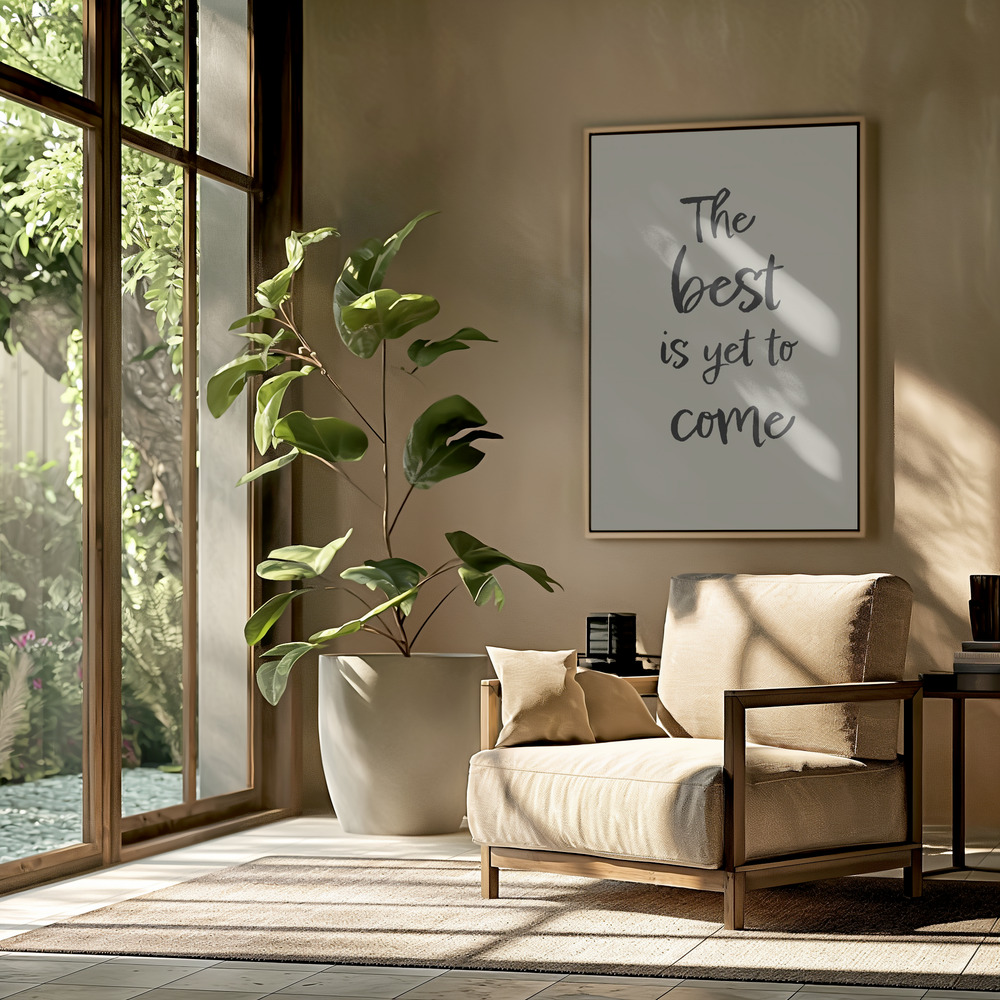Canvas print - The best is yet to come in the livingroom