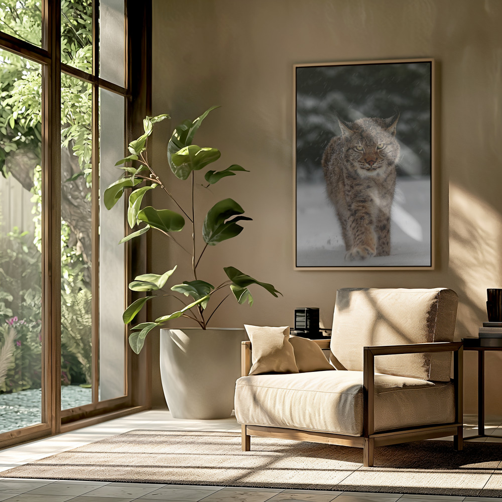 Lærred - Meet the lynx i stuen