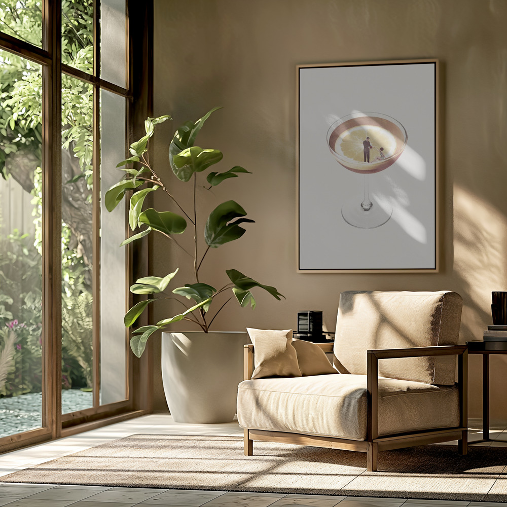 Canvas schilderi - My drink needs a drink in de woonkamer