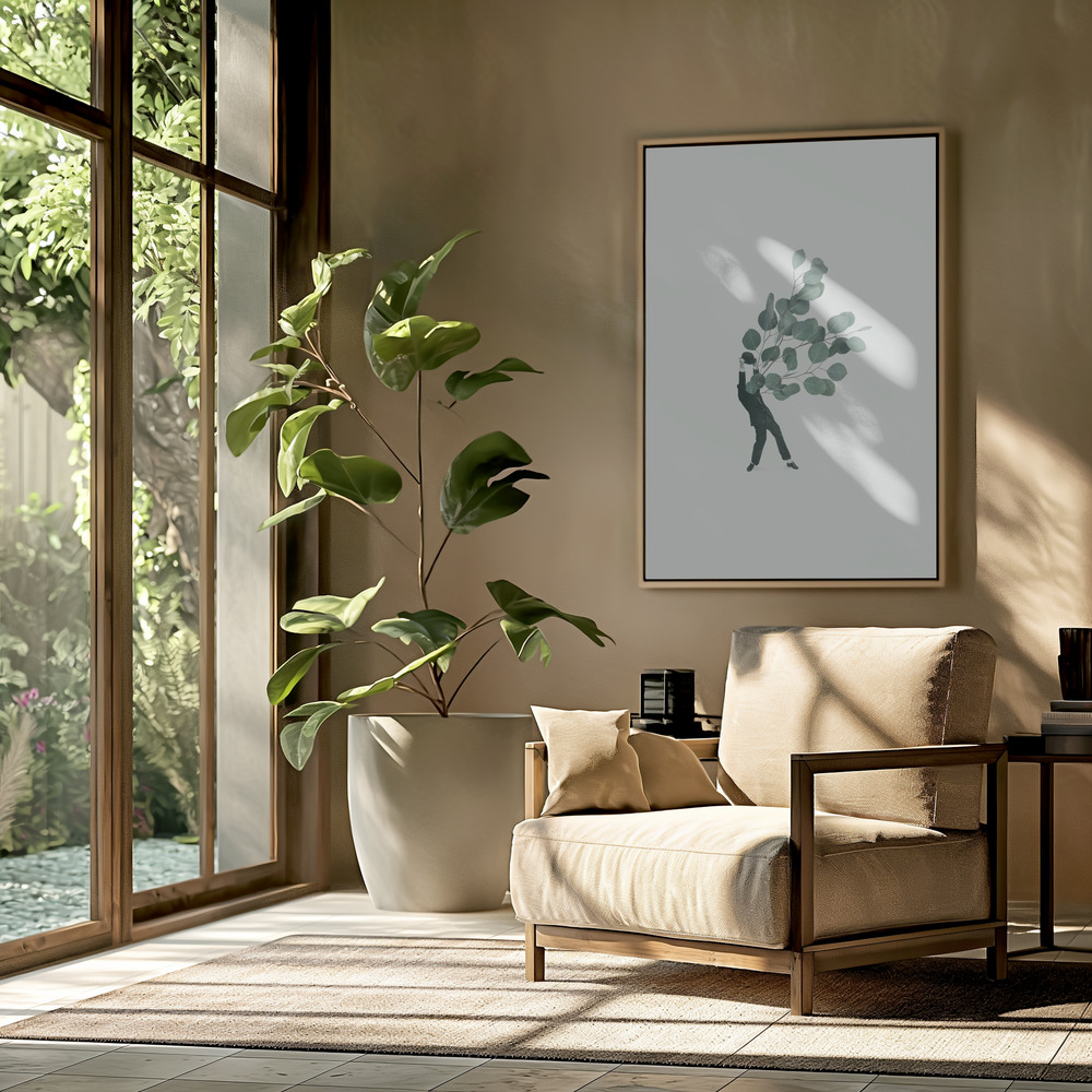Canvas schilderi - The extravert in de woonkamer