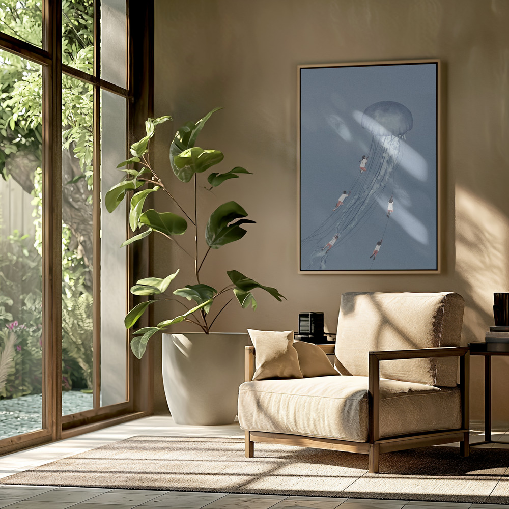 Toile - We came home smiling dans le salon