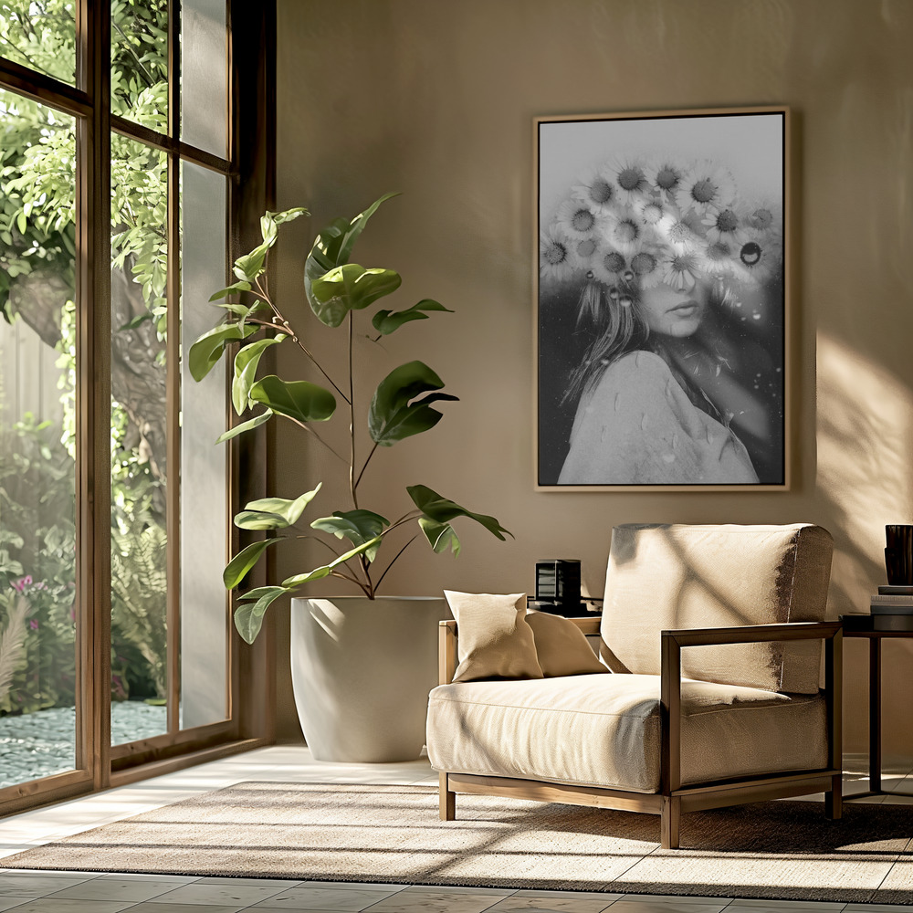 Toile - The flowering of the mind dans le salon