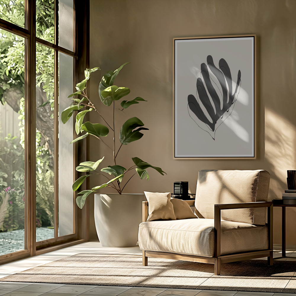 Canvas print - Modern Flower in the livingroom