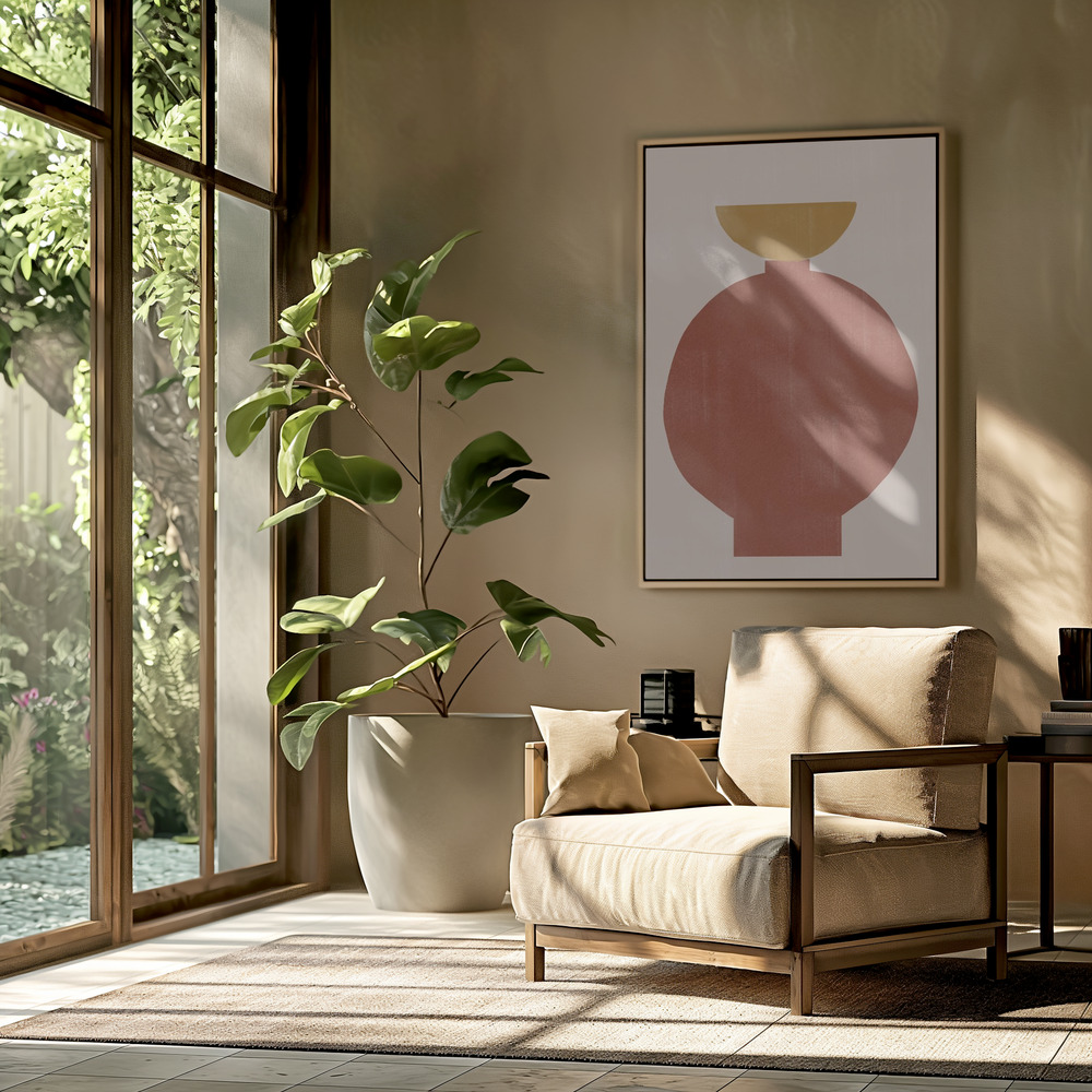 Canvas print - Vase No2. in the livingroom