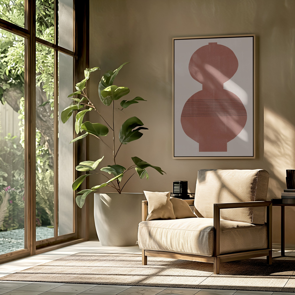 Canvas print - Vase No3. in the livingroom