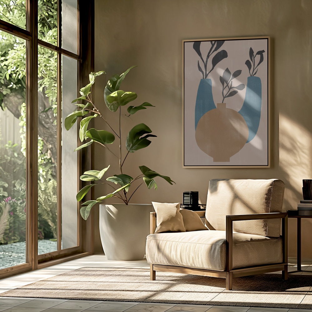 Canvas print - Vases No7. in the livingroom