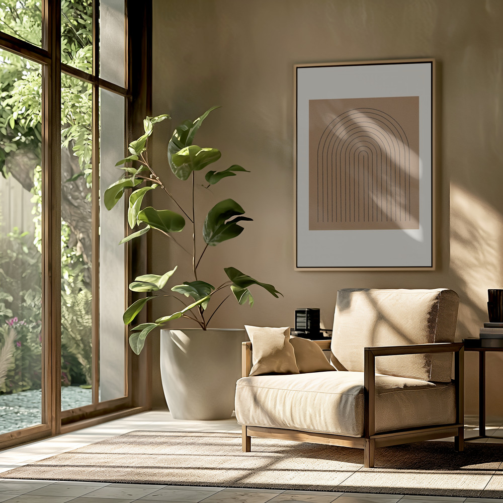 Canvas schilderi - Composition V in de woonkamer