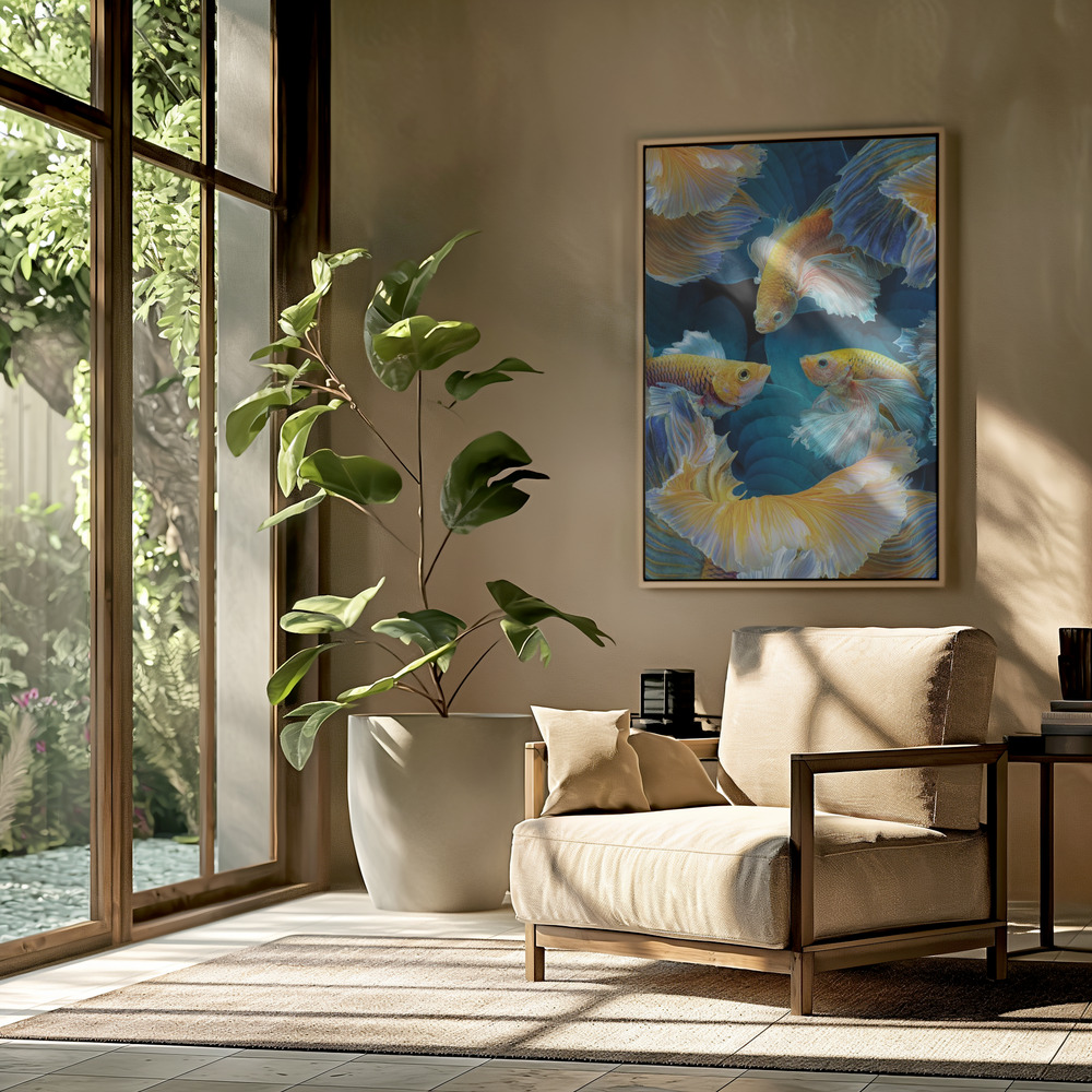 Toile - ColorFish dans le salon