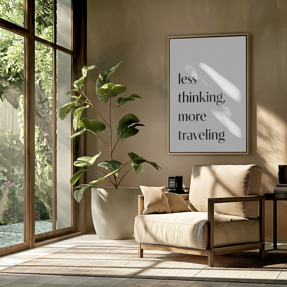 Canvas print - Less Thinking in the livingroom