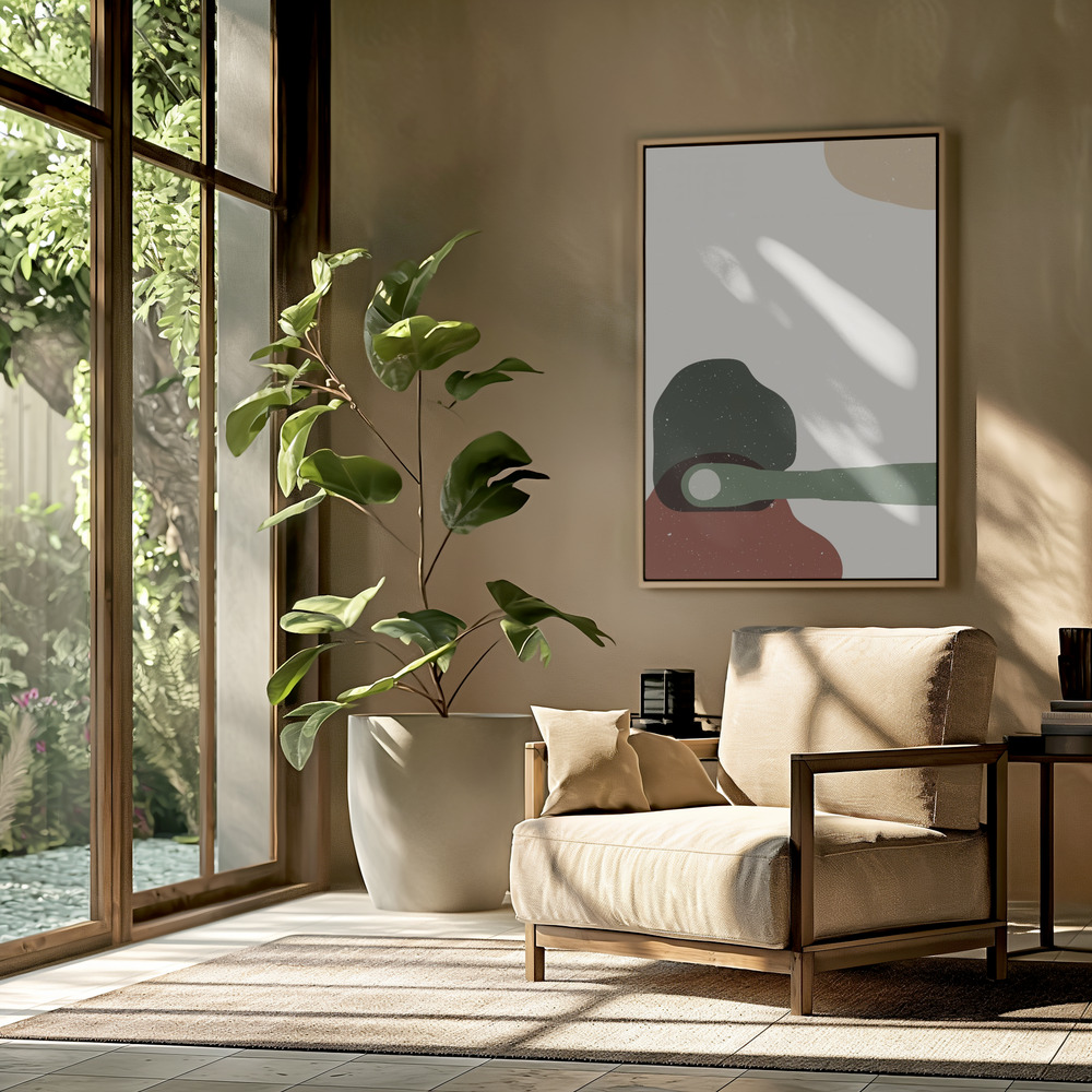 Canvas print - Abstract composition 4 in the livingroom