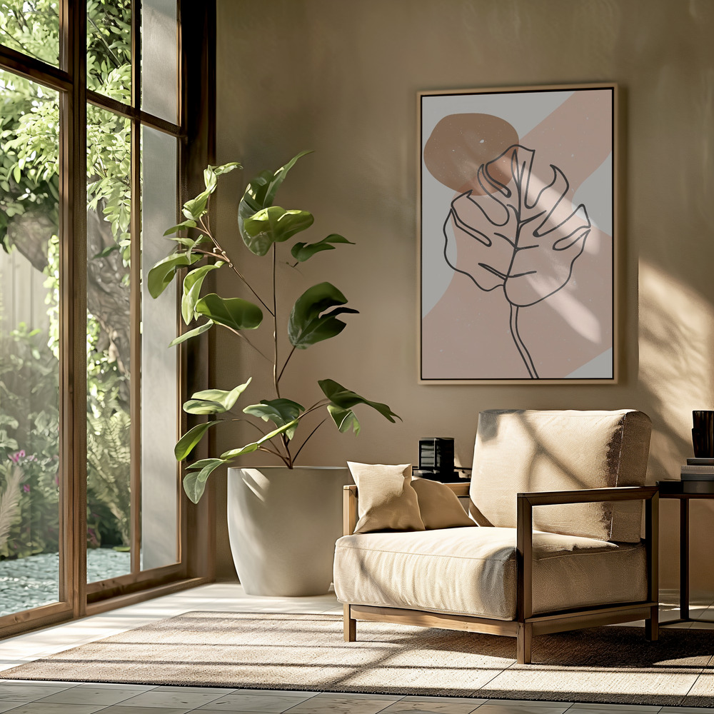 Canvas print - Abstract composition 22 in the livingroom