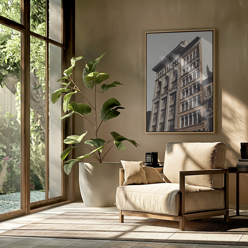 Canvas taulu - New York City Building olohuoneessa