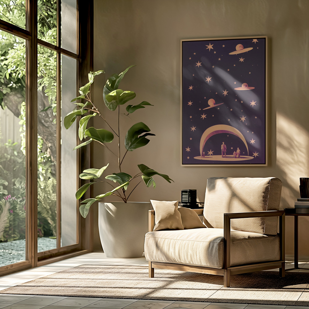 Canvas print - A Galactic Dream in the livingroom