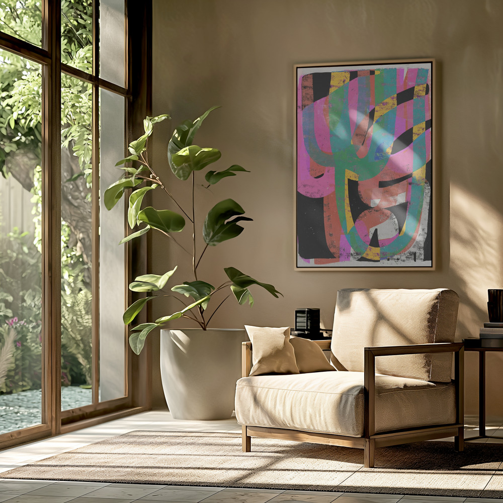 Canvas print - Junge (Party) in the livingroom