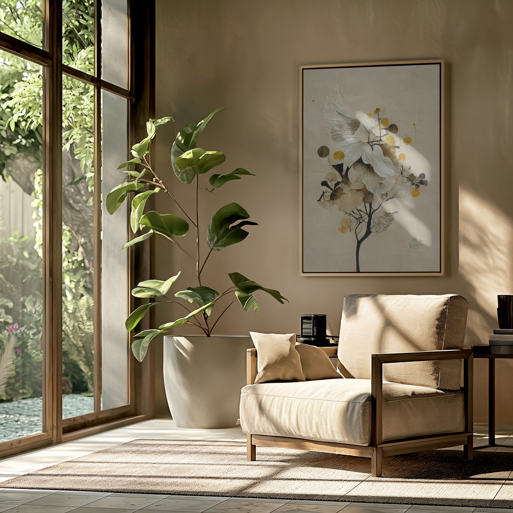Canvas taulu - Golden Seed olohuoneessa
