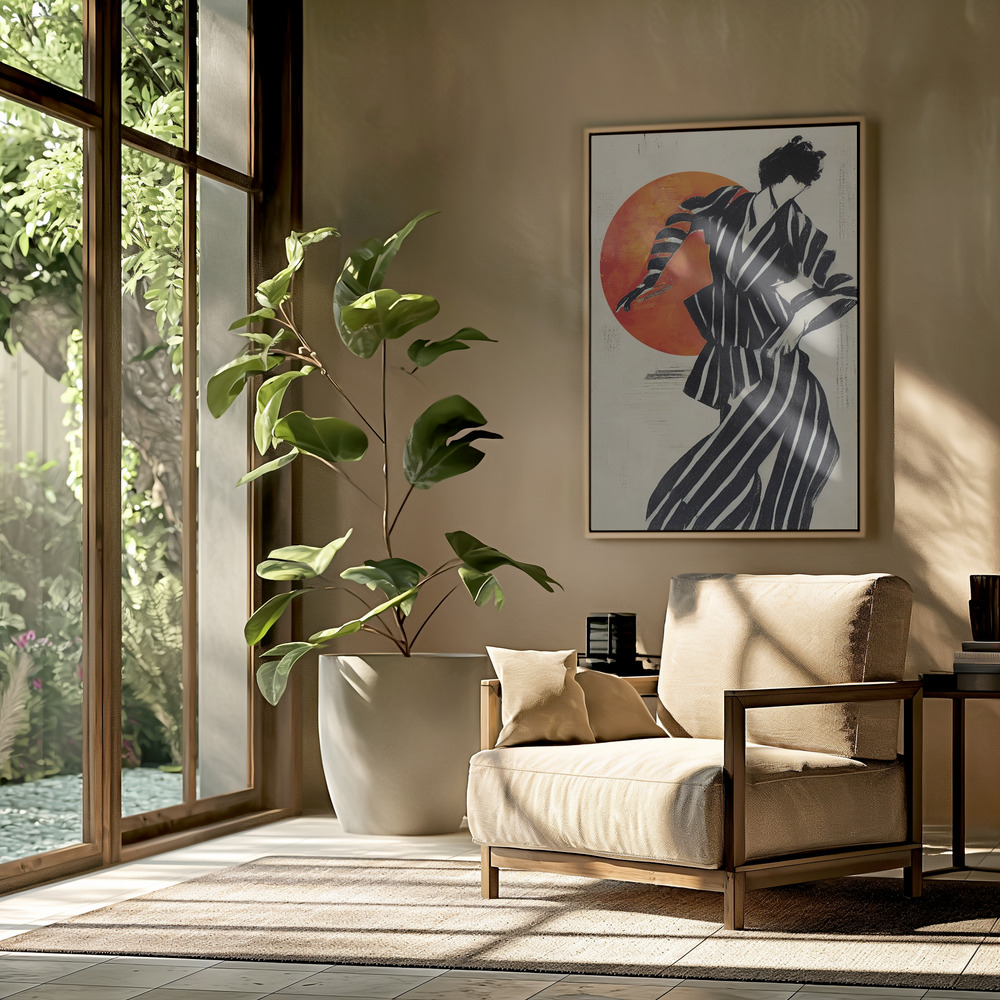 Canvas schilderi - The Dancer in de woonkamer