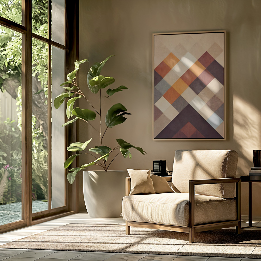 Canvas print - The Pyramid in the livingroom