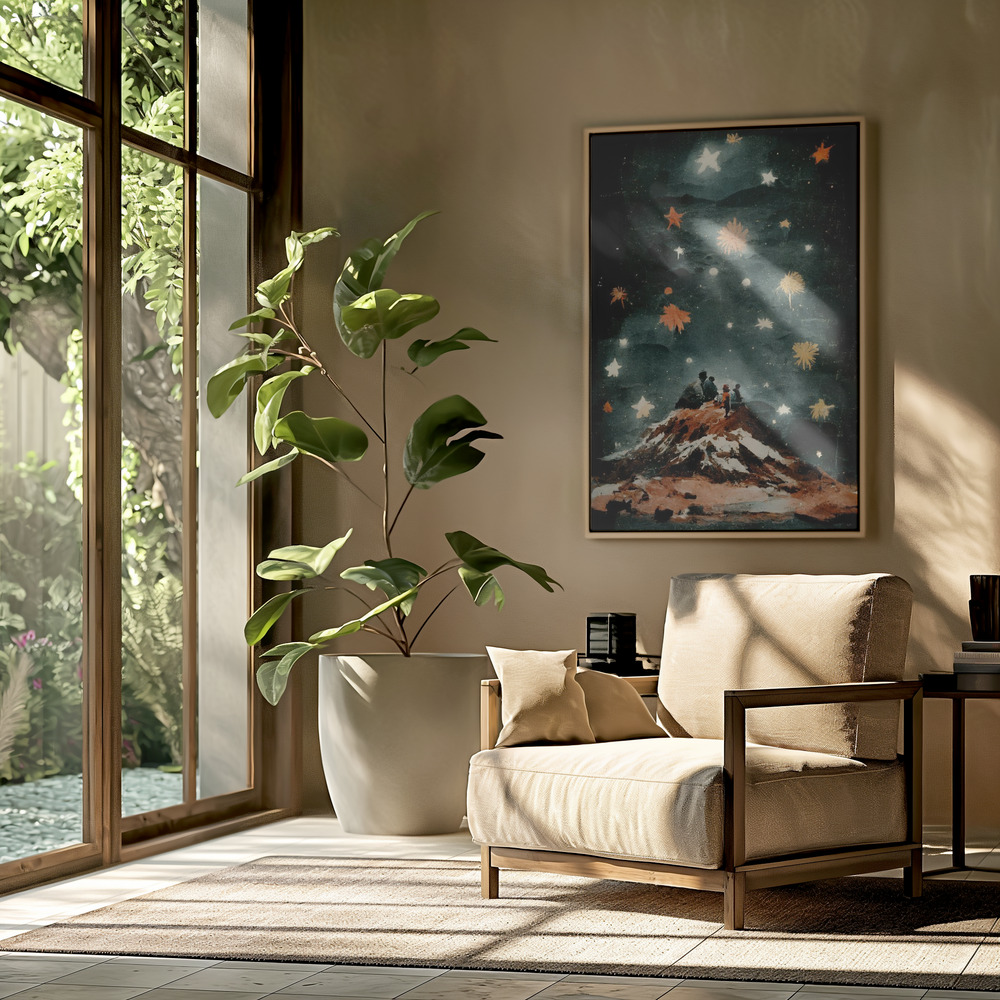 Lienzo - Night Of The Stars en el salón