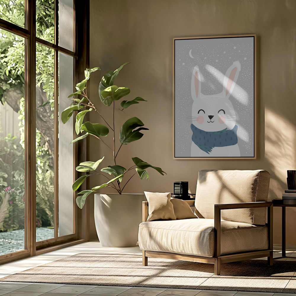 Toile - Snow Bunny dans le salon