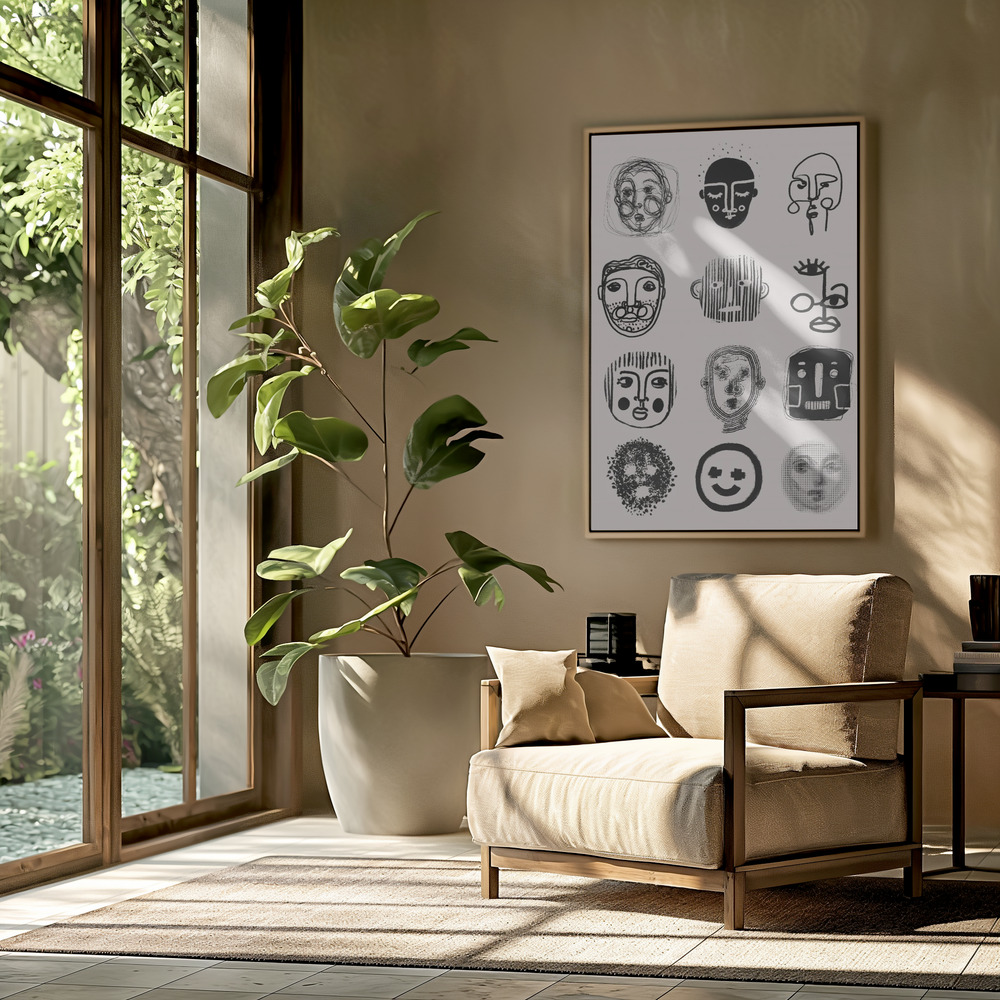 Canvas print - Twelve in the livingroom