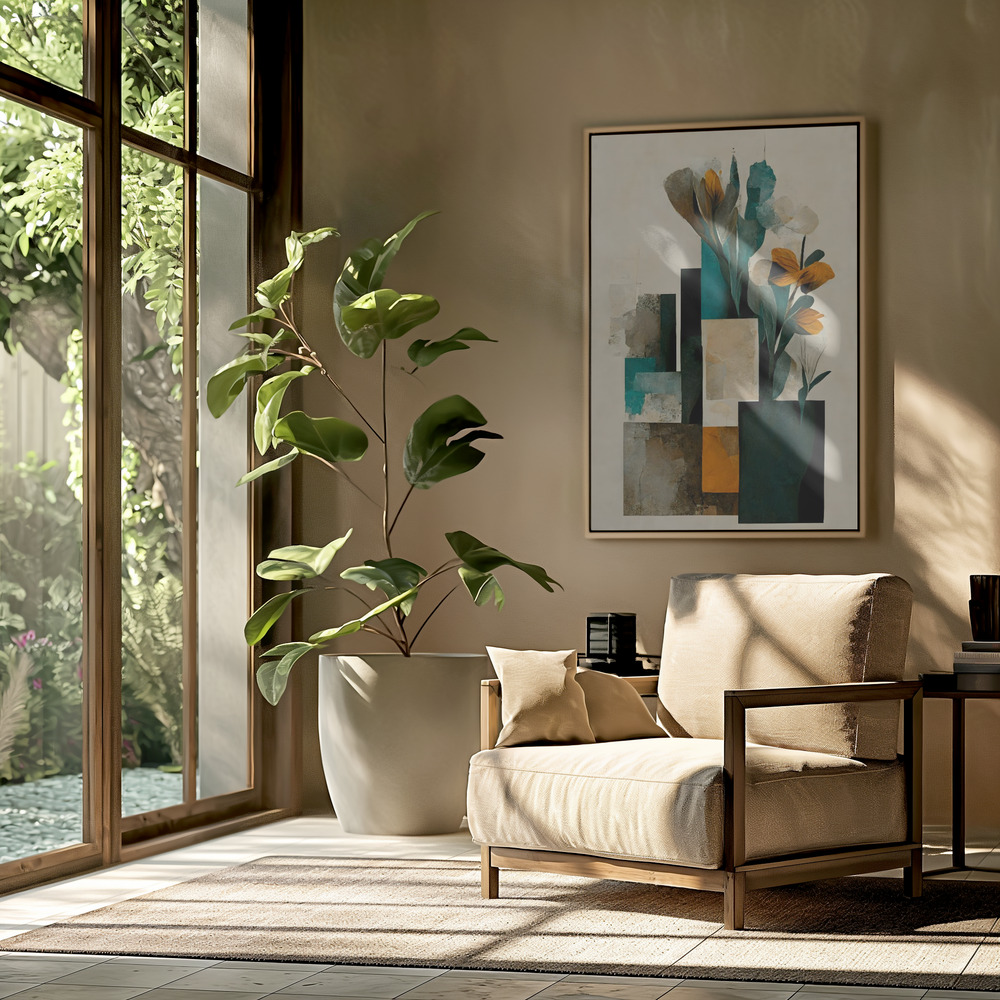 Toile - Abstract Arrangement dans le salon