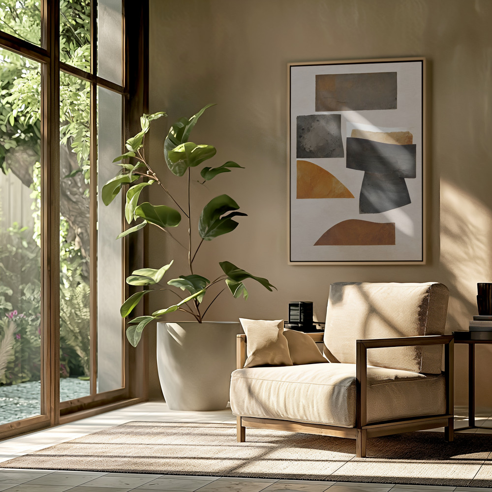 Toile - Rusty Shapes dans le salon